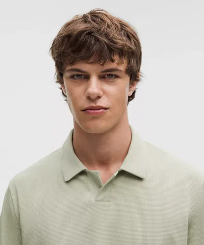 Lululemon Textured Mesh Short-sleeve Polo Shirt