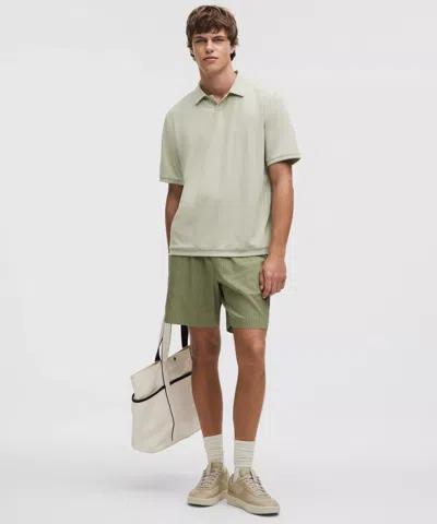 Lululemon Textured Mesh Short-sleeve Polo Shirt