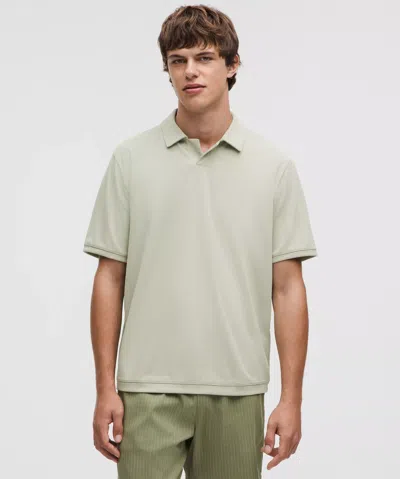 Lululemon Textured Mesh Short-sleeve Polo Shirt