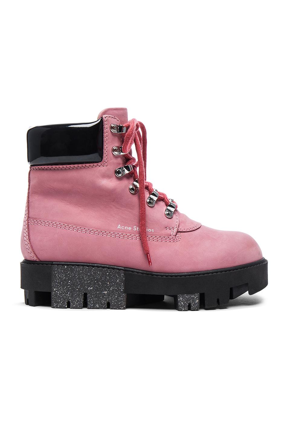 acne studios lace up boots