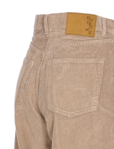 Haikure Corduroy Fabric Wide Fit Trousers In Multi