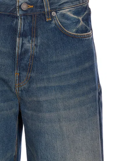Haikure 'bethany' Blue Jeans With Logo Patch On The Rear
