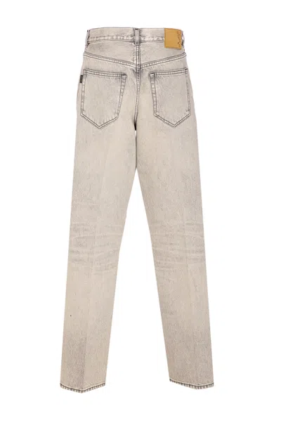 Haikure 5-pocket Trousers With Belt Loops And Contrast Stitching In Gray
