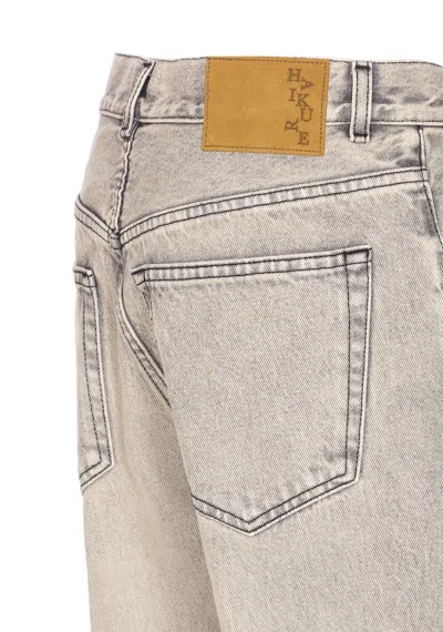 Haikure 5-pocket Trousers With Belt Loops And Contrast Stitching In Gray
