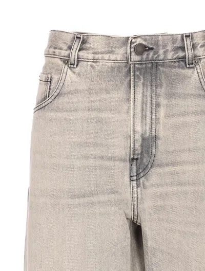 Haikure 5-pocket Trousers With Belt Loops And Contrast Stitching In Gray