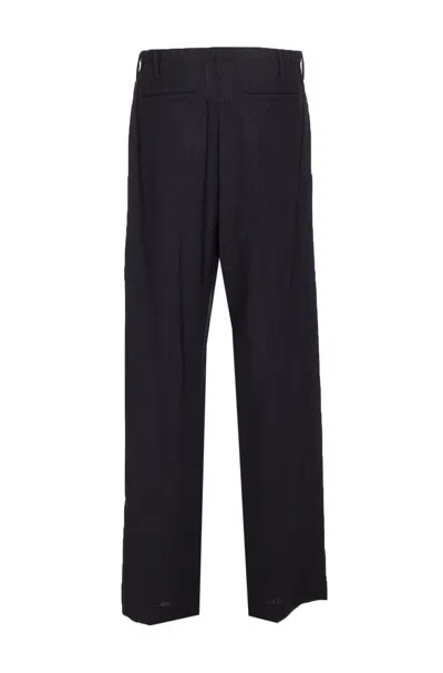 Brunello Cucinelli Sartorial Track Trousers In Fluid Twill Wool Crepe In Black