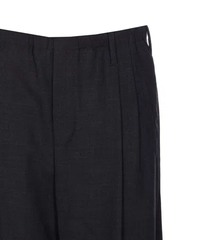 Brunello Cucinelli Sartorial Track Trousers In Fluid Twill Wool Crepe In Black