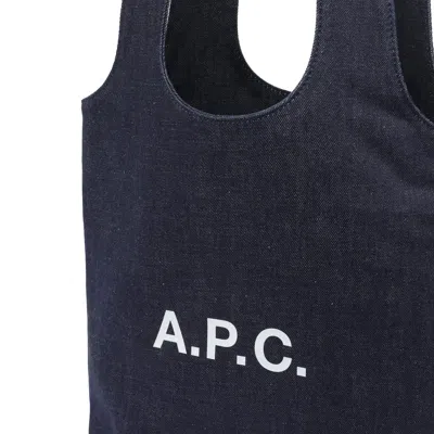 Apc A.p.c. Women Denim Ninon Shopping Bag In Blue
