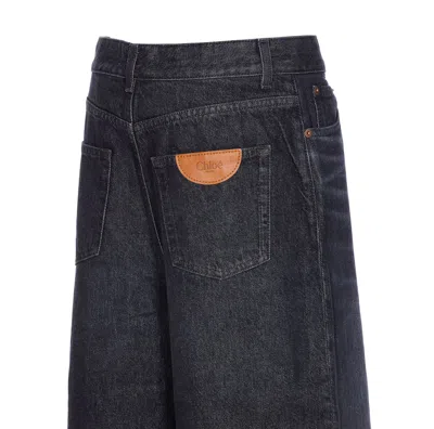 Chloé Straight Leg Trousers High Waist In Black