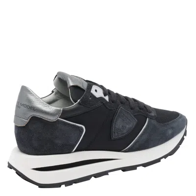 Philippe Model Tropez Haute Sneakers In Blue