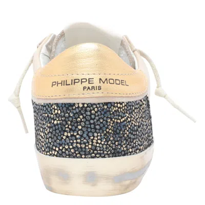Philippe Model Logo-patch Round-toe Sneakers In Nude