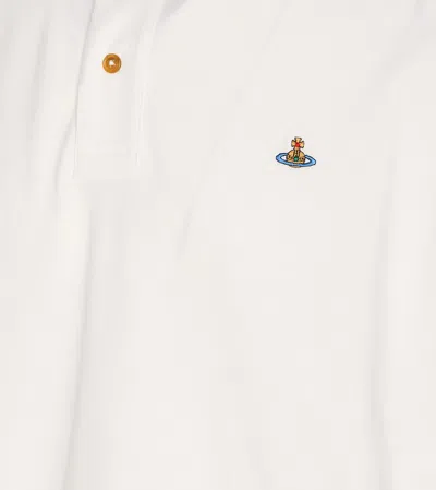 Vivienne Westwood Ribbed Collar Short Sleeves T-shirt In White