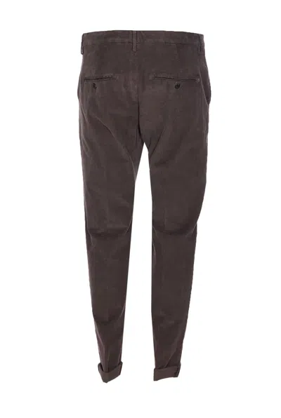 Dondup Brown Corduroy Jeans With Tailored Fit In Brown