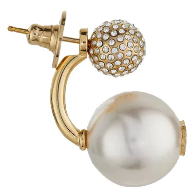 Jimmy Choo Auri Crystal-embellished Earring In Gold