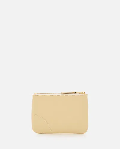 Comme Des Garçons Play Logo Curved-stitching Zip Wallet