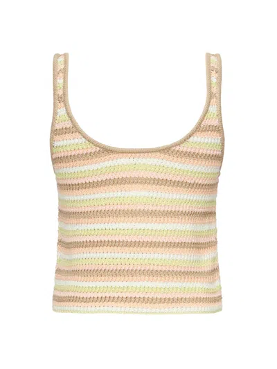 Chloé Cropped Tank Top With Embroidered Logo