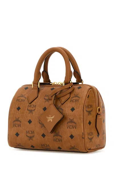 Mcm Brown Ella Boston Medium Duffle Bag In Brown