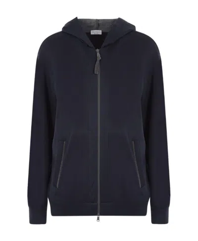 Brunello Cucinelli Cotton And Silk Hoodie