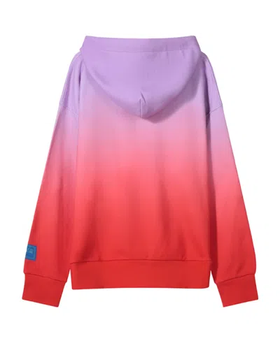 Versace Jeans Tie-dye Organic Cotton Hoodie In Multi
