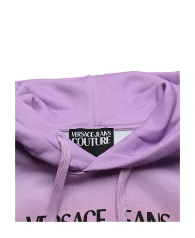 Versace Jeans Tie-dye Organic Cotton Hoodie In Multi