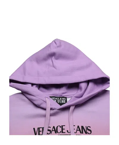 Versace Jeans Tie-dye Organic Cotton Hoodie In Multi
