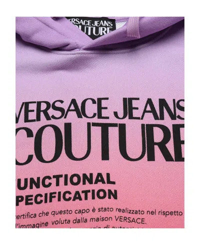 Versace Jeans Tie-dye Organic Cotton Hoodie In Multi