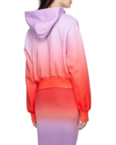 Versace Jeans Gradient-effect Certification Hoodie In Orange
