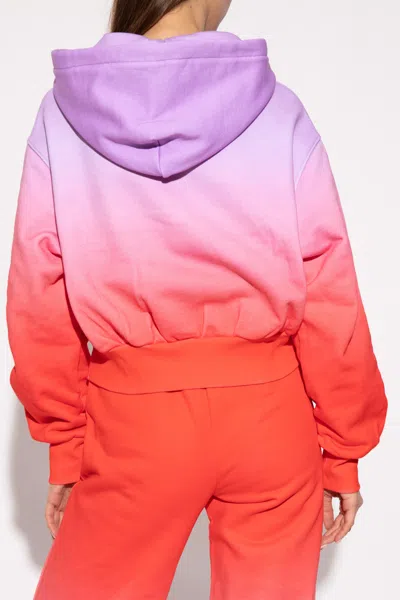 Versace Jeans Gradient-effect Certification Hoodie In Orange