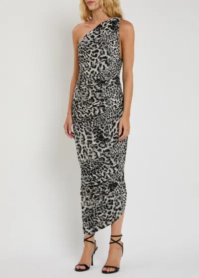 Norma Kamali Diana Leopard-print Stretch-jersey Maxi Dress In Animal Print