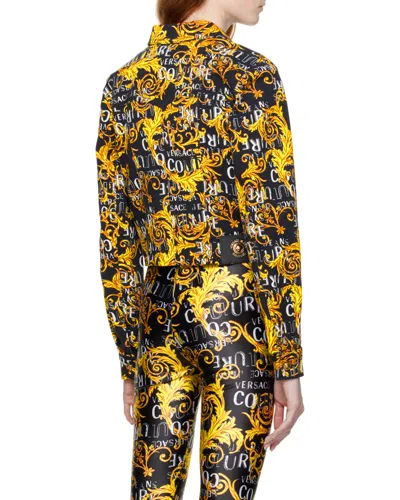 Versace Jeans Pattern Splicing Design Denim Jacket