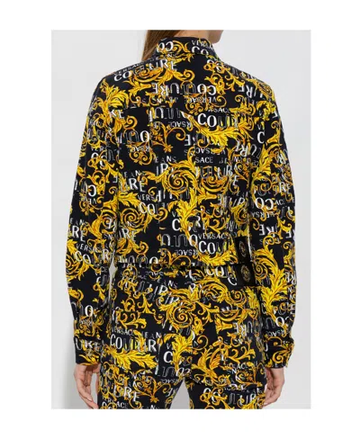Versace Jeans Pattern Splicing Design Denim Jacket