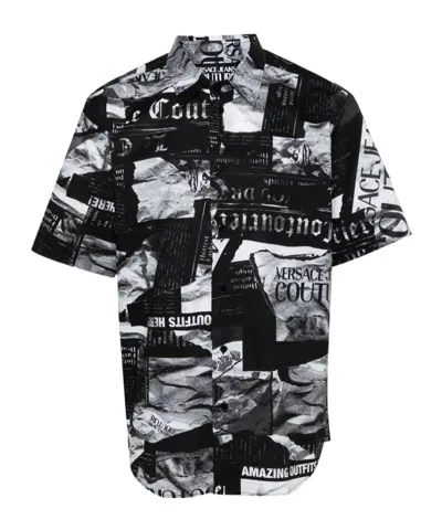Versace Jeans Couture Pattern-printed Short-sleeved Shirt In Multi