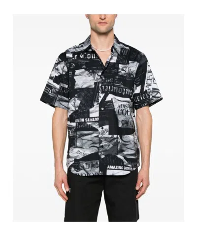 Versace Jeans Couture Pattern-printed Short-sleeved Shirt In Multi