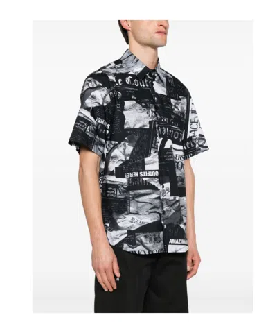 Versace Jeans Couture Pattern-printed Short-sleeved Shirt In Multi