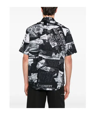 Versace Jeans Couture Pattern-printed Short-sleeved Shirt In Multi