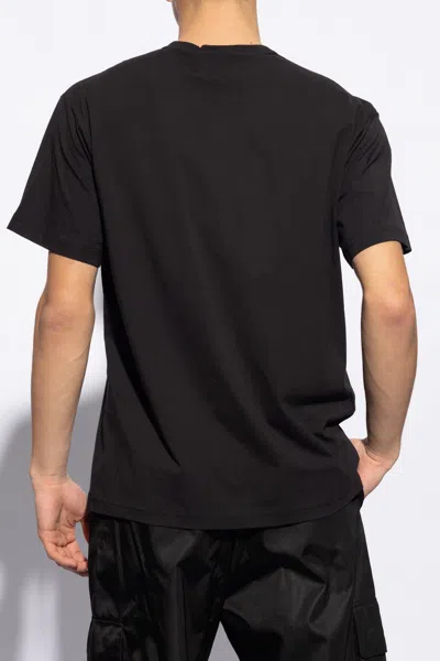 Versace Jeans Couture Logo-printed Crewneck T-shirt In Black