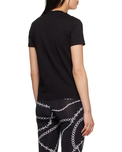 Versace Jeans Logo Print Short-sleeve T-shirt In Black