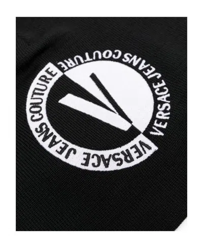 Versace Jeans Logo Intarsia-knit Wool Blend Beanie