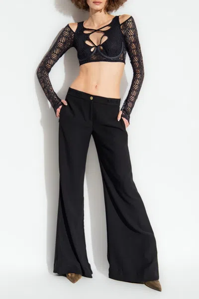 Versace Jeans Couture Cut-out Detailed Cropped Top