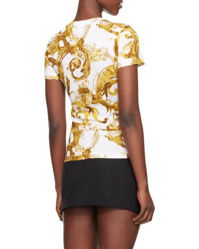 Versace Jeans Couture Watercolour Couture Crewneck T-shirt In Multi