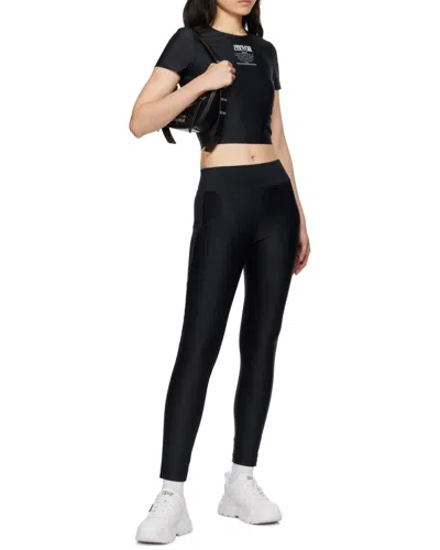 Versace Jeans Couture Logo-printed Crewneck Cropped T-shirt