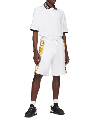 Versace Jeans Couture Watercolour Couture Drawstring Shorts In Multi