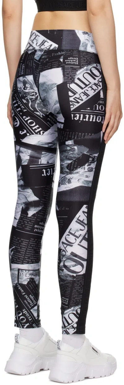 Versace Jeans Couture Allover Graphic Print Leggings In Multi