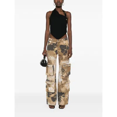 Versace Jeans Baroque-buckle Cropped Top In Black