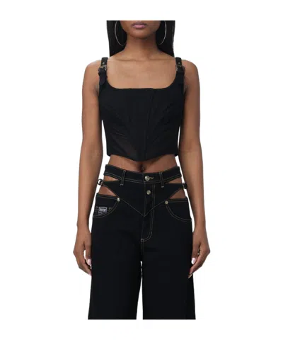 Versace Jeans Buckle-straps Corset Tank Top