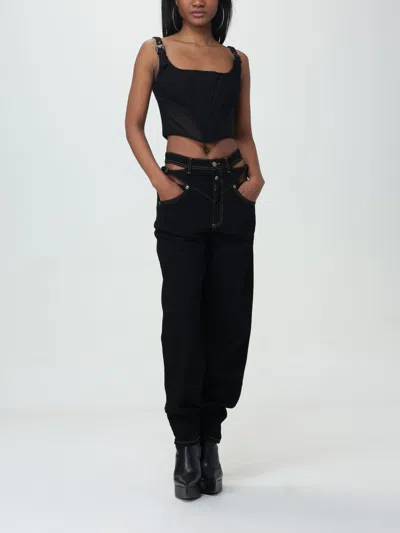 Versace Jeans Buckle-straps Corset Tank Top