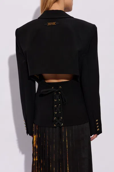 Versace Jeans Lace-up Single-breasted Blazer