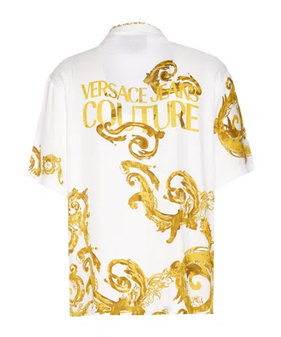 Versace Jeans Couture Baroccoflage Printed Straight Hem Shirt In Multi