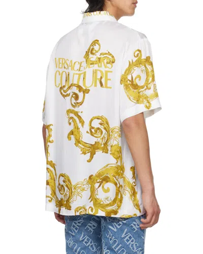 Versace Jeans Couture Baroccoflage Printed Straight Hem Shirt In Multi