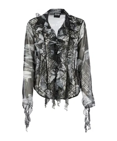 Versace Jeans Couture All Over Magazine Printed Shirt